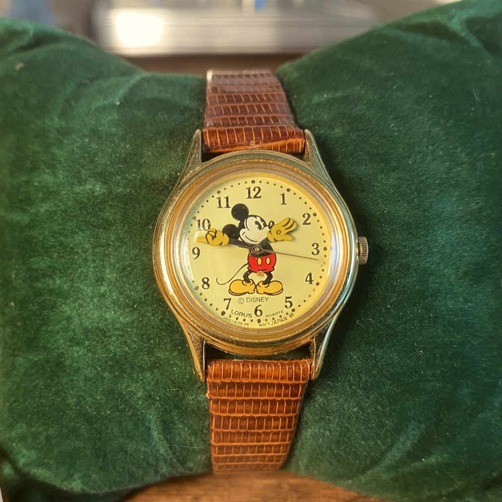 LORUS brand Mickey Mouse watch.